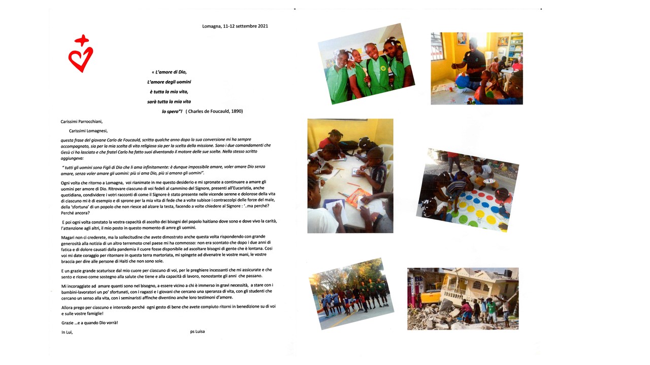 Lettera Sr Luisa